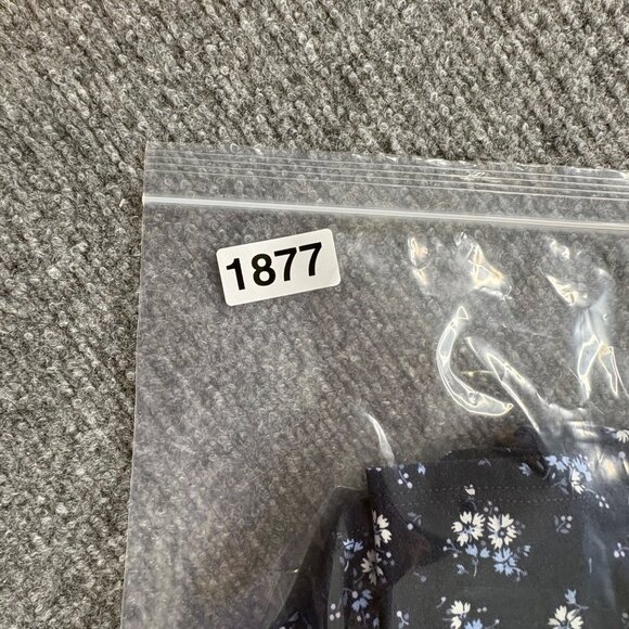 Aeropostale‎ Dress Womens L Navy Floral Knot Keyhole Detail Mid Thigh Beach - Picture 15 of 15